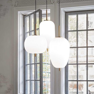 Ideal Lux - Suspension filaire UMILE LED/55W/230V d. 60 cm CRI 90 laiton/blanc