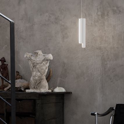 Ideal Lux - suspension LED dimmable sur câble DORICA 3xLED/9W/230V IRC 90 Ø 9,5 cm blanche