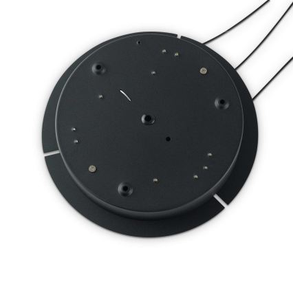 Ideal Lux - Suspension LED dimmable sur câble OZ LED/48W/230V Ø 60 cm IRC 90 noire