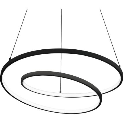 Ideal Lux - Suspension LED dimmable sur câble OZ LED/55W/230V Ø 80 cm IRC 90 noir