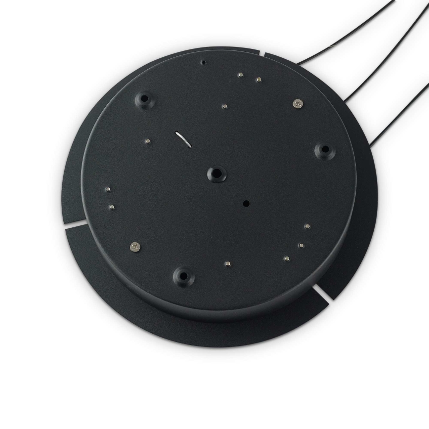 Ideal Lux - Suspension LED dimmable sur câble OZ LED/55W/230V Ø 80 cm IRC 90 noir