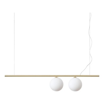 Ideal Lux - Suspension LED PERLINE sur câble 2xG9/3W/230V dorée