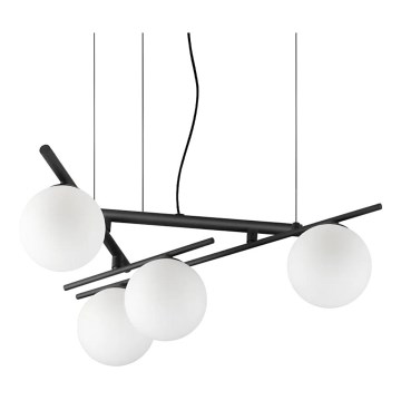 Ideal Lux - Suspension LED sur câble ATLAS 4xG9/3W/230V noir