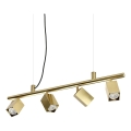 Ideal Lux - Suspension LED sur câble DYNAMITE 4xGU10/7W/230V IRC 90 laiton