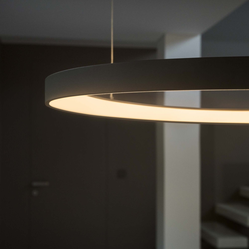 Ideal Lux - suspension LED sur câble GEMINI LED/78W/230V 2700K Ø 105 cm CRI 90 noire