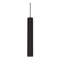 Ideal Lux - Suspension LED sur câble LOOK 1xGU10/7W/230V CRI 90 Ø 6 cm noire