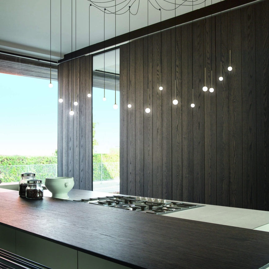 Ideal Lux - Suspension LED sur câble LUCCIOLA 16xLED/16W/230V CRI 90 en forme d'araignée noire