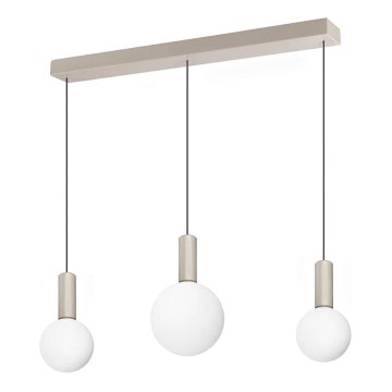 Ideal Lux - Suspension LED sur câble ODEON LED/20W/230V IRC 90 beige/blanc