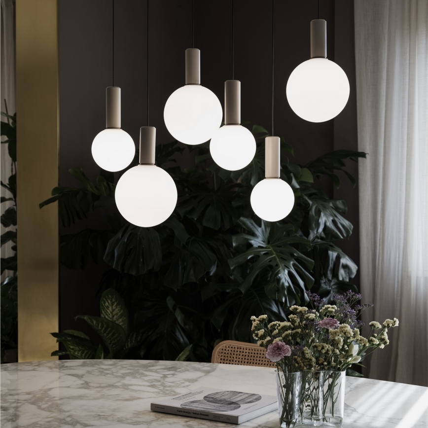 Ideal Lux - Suspension LED sur câble ODEON LED/39W/230V CRI 90 beige/blanc
