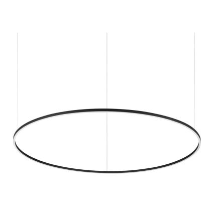 Ideal Lux - Suspension LED sur câble ORACLE SLIM LED/83W/230V 4000K IRC 90 Ø 150 cm noire