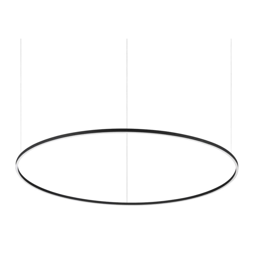 Ideal Lux - Suspension LED sur câble ORACLE SLIM LED/83W/230V 4000K IRC 90 Ø 150 cm noire