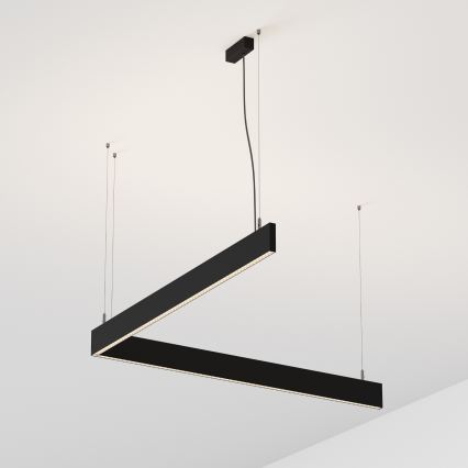 Ideal Lux - Suspension LED sur câble STEEL LED/29W/230V 3000K IRC 90 120 cm noire