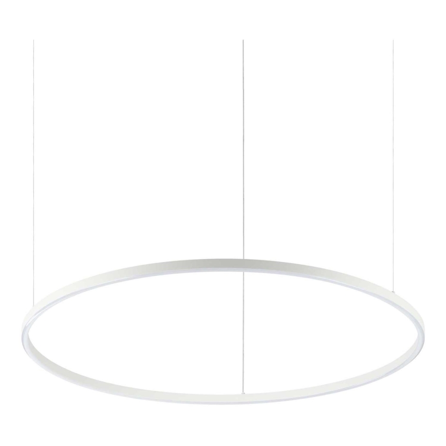 Ideal Lux - Suspension LED suspendue sur câble ORACLE SLIM LED/53W/230V 4000K IRC 90 Ø 90 cm blanche