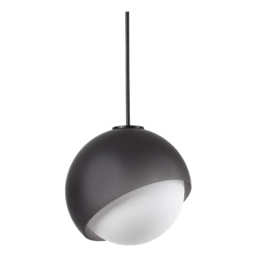 Ideal Lux - Suspension sur câble BLOOM 1xE27/42W/230V Ø 30 cm noire