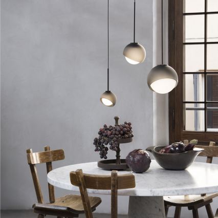 Ideal Lux - Suspension sur câble BLOOM 1xE27/42W/230V Ø 30 cm noire