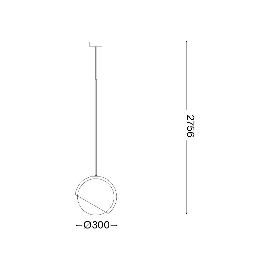 Ideal Lux - Suspension sur câble BLOOM 1xE27/42W/230V Ø 30 cm noire