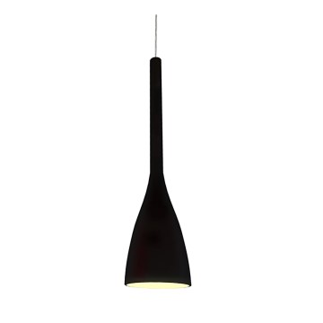 Ideal Lux - Suspension sur câble FLUT 1xE27/60W/230V Ø 14,5 cm noire