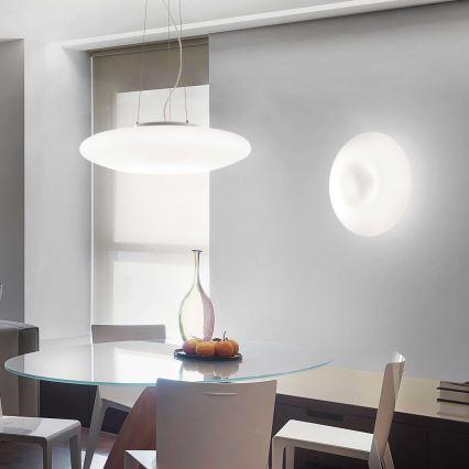 Ideal Lux - Suspension sur câble GLORY 3xE27/60W/230V Ø 50 cm blanche