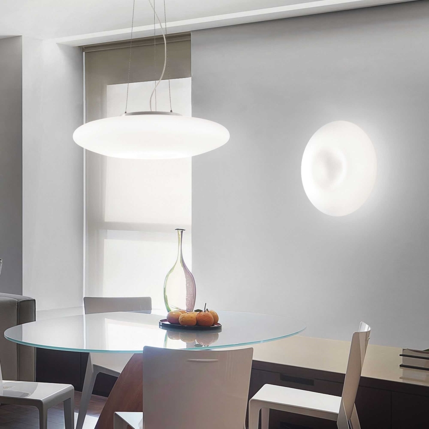 Ideal Lux - Suspension sur câble GLORY 3xE27/60W/230V Ø 50 cm blanche