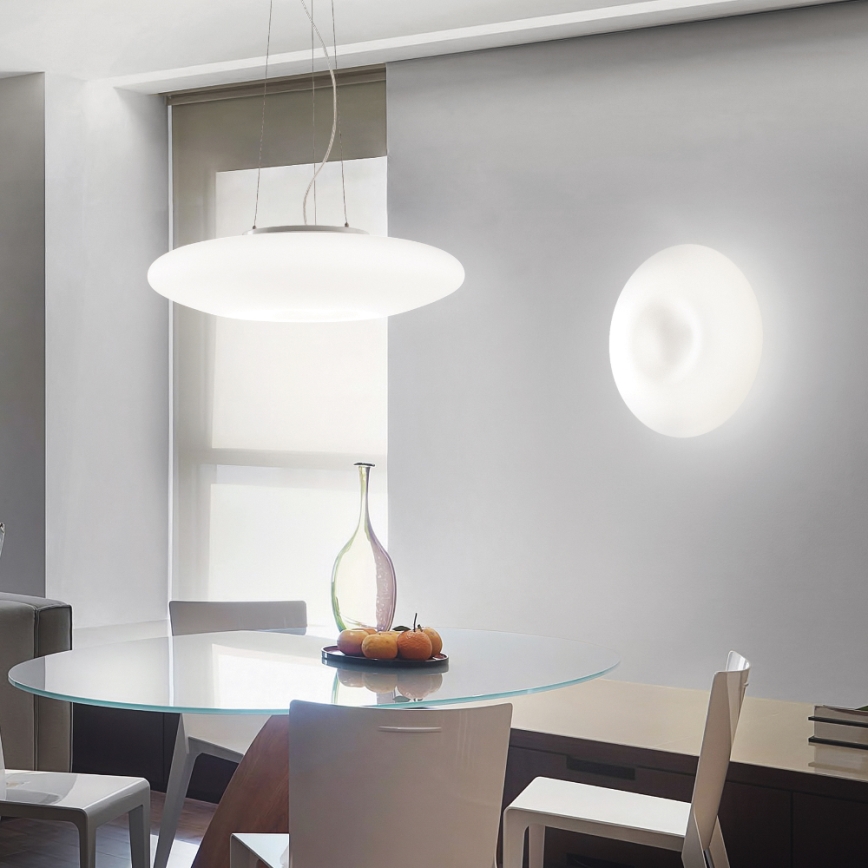 Ideal Lux - Suspension sur câble GLORY 5x E27/60W/230V Ø 60 cm blanc