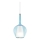 Ideal Lux - Suspension sur câble KALIQUE 1xE27/42W/230V Ø 18 cm bleu fumé