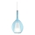 Ideal Lux - Suspension sur câble KALIQUE 1xE27/42W/230V Ø 18 cm bleu fumé