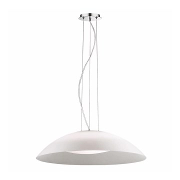 Ideal Lux - Suspension sur câble LENA 3xE27/60W/230V Ø 64 cm blanche