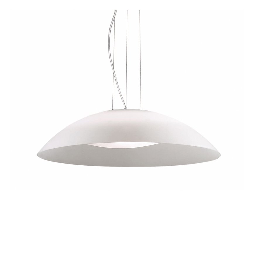 Ideal Lux - Suspension sur câble LENA 3xE27/60W/230V Ø 64 cm blanche