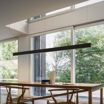Ideal Lux - Suspension sur câble LINUS LED/32W/230V 3000K IRC 90 120 cm noir