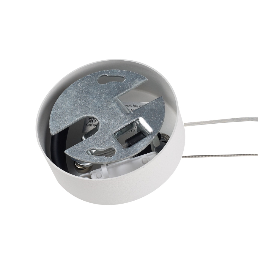 Ideal Lux - Suspension sur câble MAPA 1xE27/42W/230V Ø 20 cm blanche