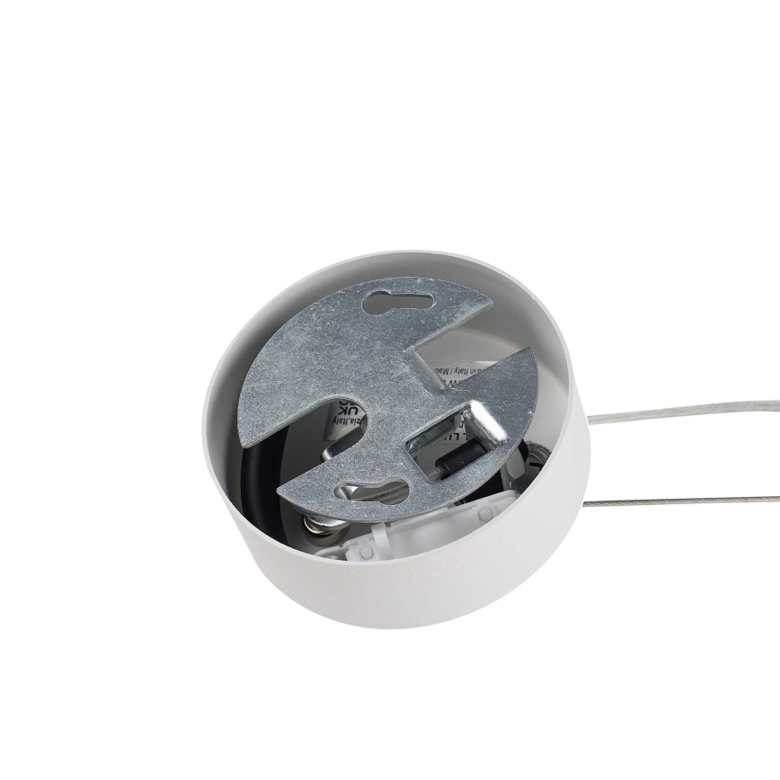Ideal Lux - Suspension sur câble MAPA 1xE27/42W/230V Ø 30 cm blanche