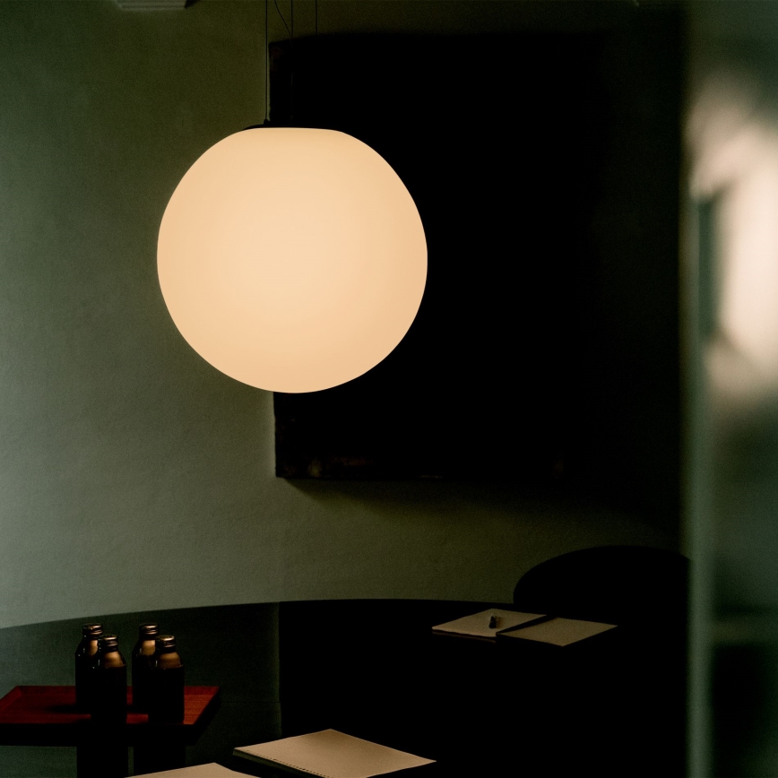 Ideal Lux - Suspension sur câble MAPA 1xE27/42W/230V Ø 50 cm blanche