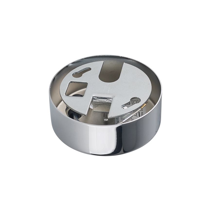 Ideal Lux - Suspension sur câble NODI 9xE14/28W/230V Ø 80 cm chrome brillant/blanc