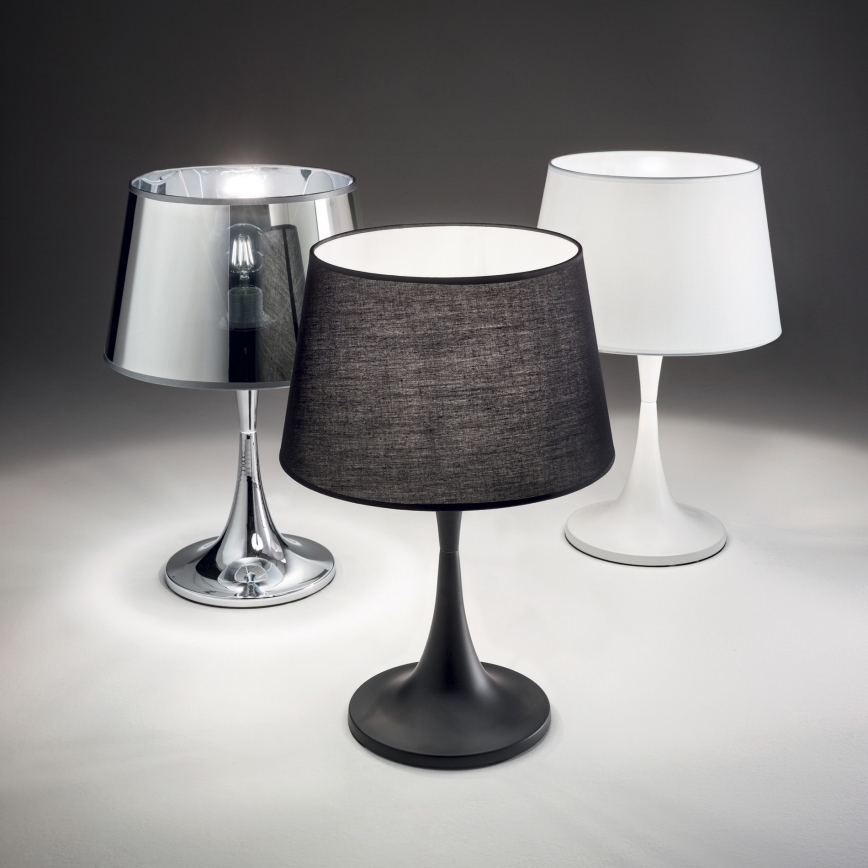 Ideal Lux - Tafellamp LONDON 1xE27/60W/230V zwart