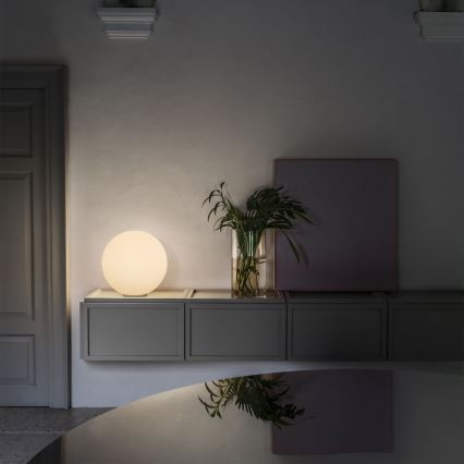 Ideal Lux - Tafellamp MAPA 1xE27/42W/230V Ø 40 cm wit