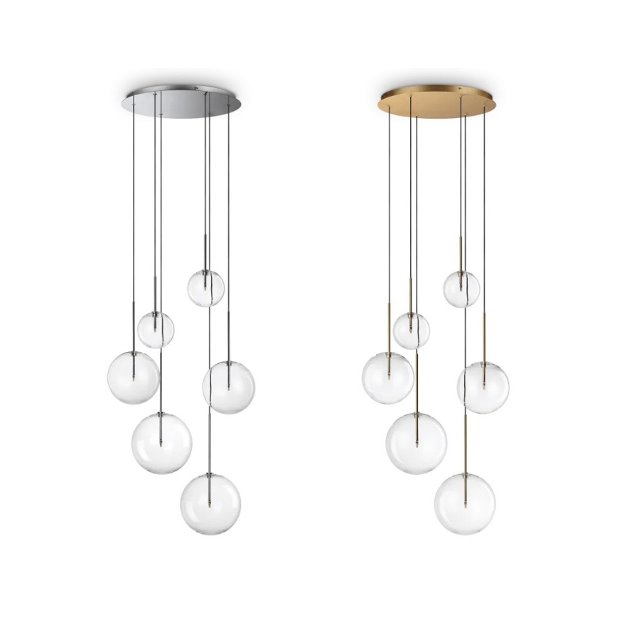 Ideal Lux - Vervangende lampenkap voor kroonluchter en lamp EQUINOXE Ø 15 cm, helder
