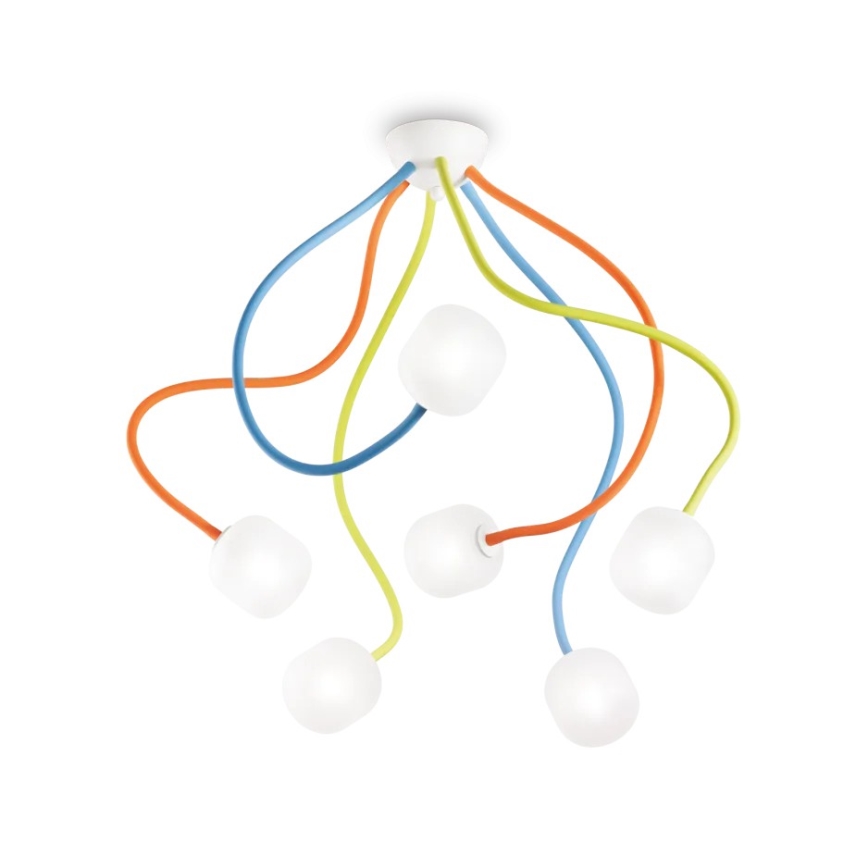 Ideal Lux - Vervangende lampenkap voor kroonluchter OCTOPUS G9, Ø 10 cm, wit