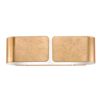 Ideal Lux - Wandlamp CLIP 2xE27/60W/230V goud
