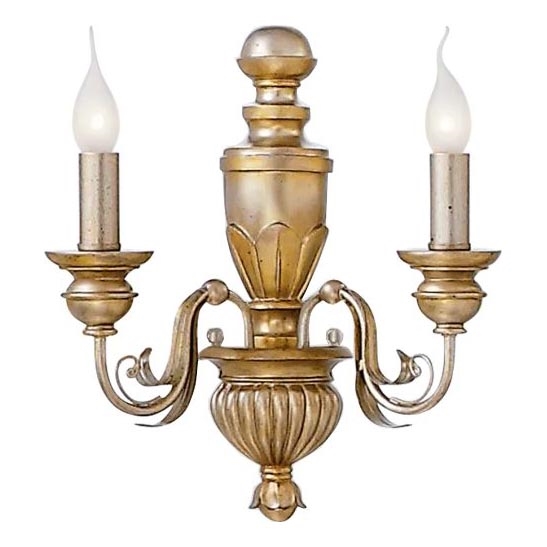Ideal Lux - Wandlamp FIRENZE 2xE14/40W/230V goud