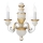 Ideal Lux - Wandlamp FIRENZE 2xE14/40W/230V wit/goud