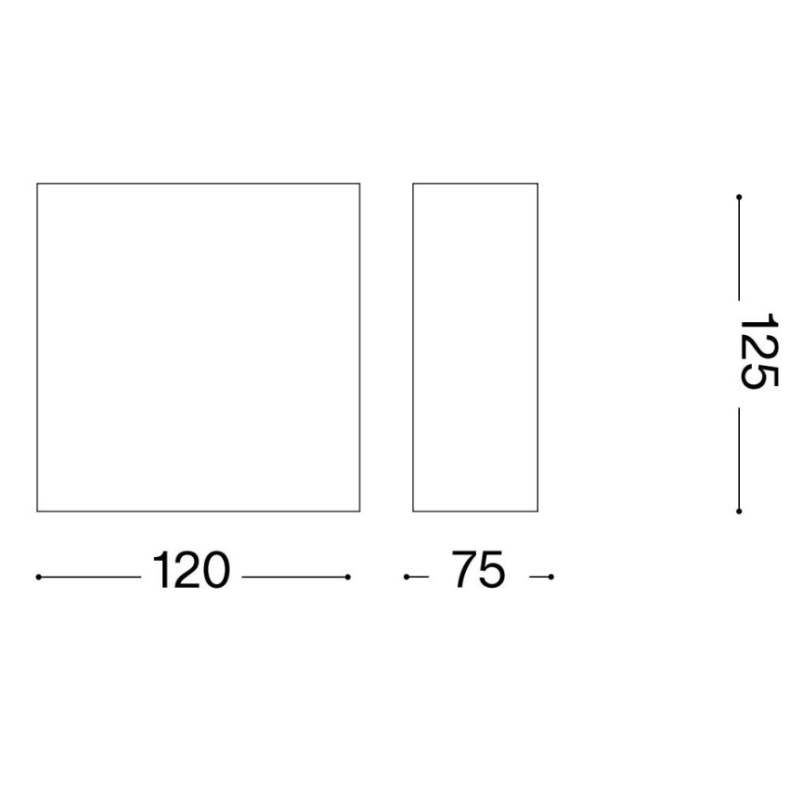 Ideal Lux - Wandlamp FLASH GESSO 1xG9/40W/230V wit