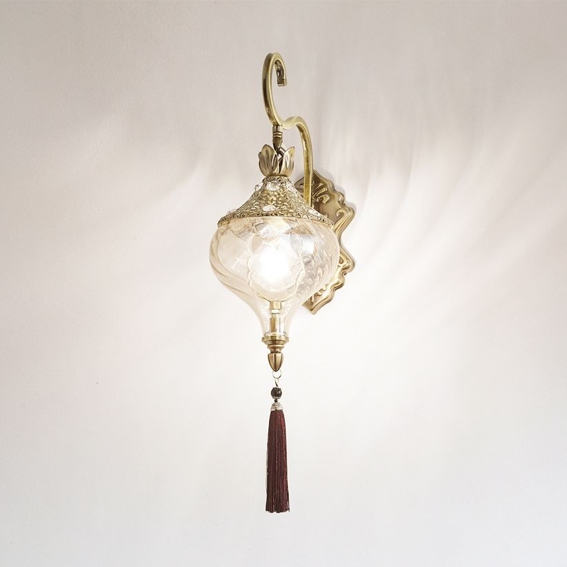 Ideal Lux - Wandlamp HAREM 1xE27/42W/230V messing