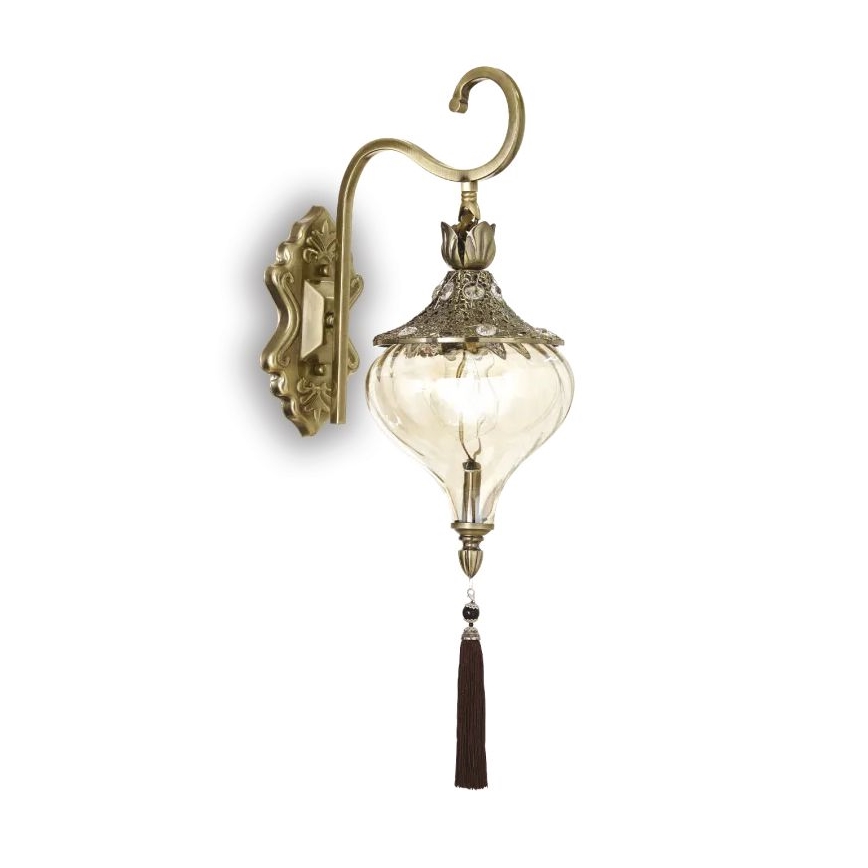 Ideal Lux - Wandlamp HAREM 1xE27/42W/230V messing