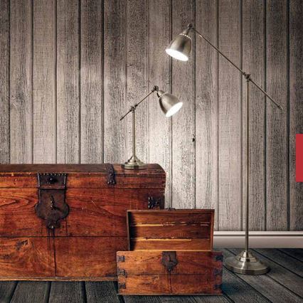 Ideal Lux - Wandlamp NEWTON 1xE27/42W/230V bronskleurig