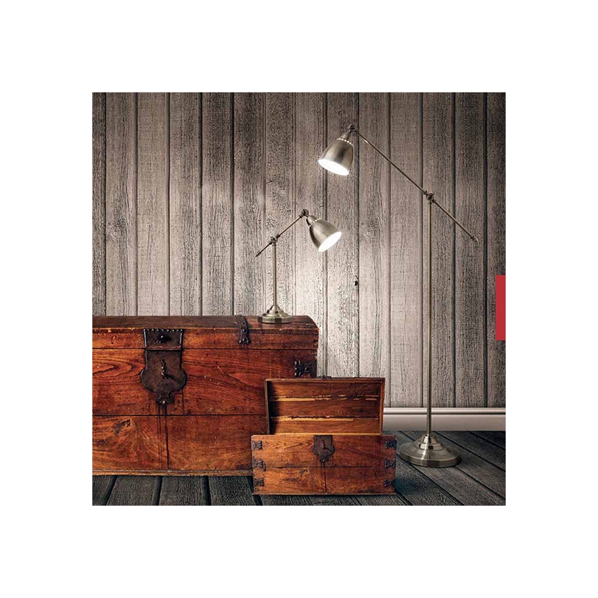Ideal Lux - Wandlamp NEWTON 1xE27/42W/230V bronskleurig
