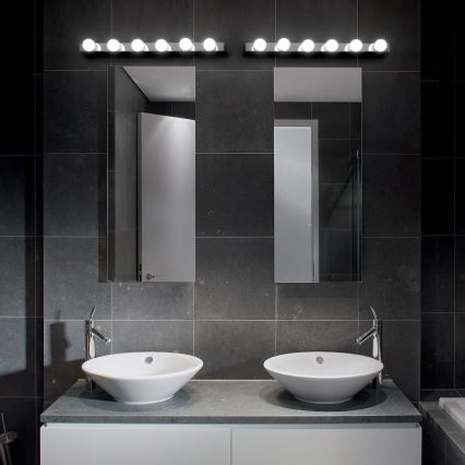 Ideal Lux - Wandlamp PRIVE 8xE14/40W/230V glanzend chroom