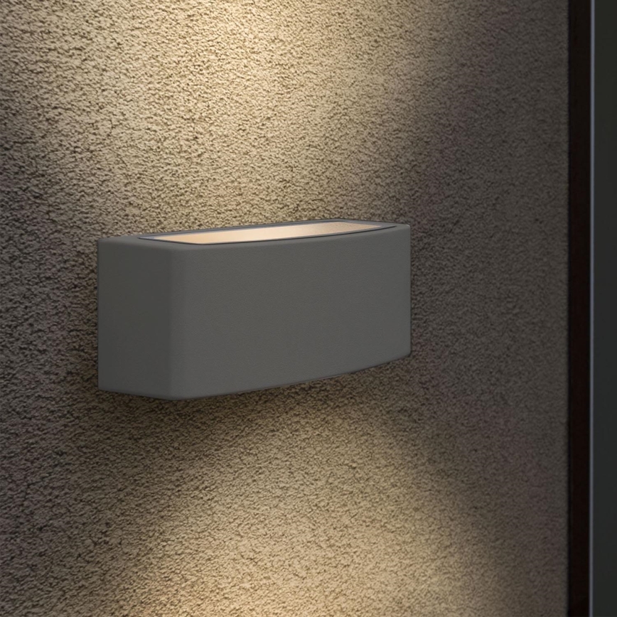 Ideal Lux - Wandlamp voor buiten ANDROMEDA 1xE27/60W/230V IP55 antraciet
