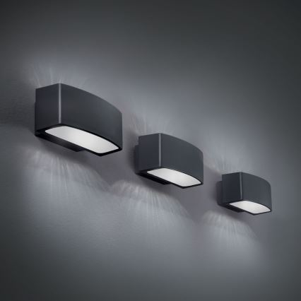 Ideal Lux - Wandlamp voor buiten ANDROMEDA 1xE27/60W/230V IP55 antraciet