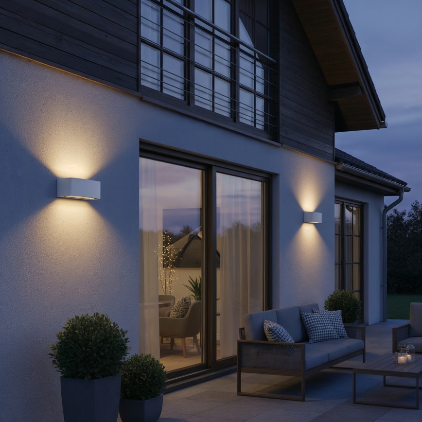 Ideal Lux - Wandlamp voor buiten ANDROMEDA 1xE27/60W/230V IP55 wit