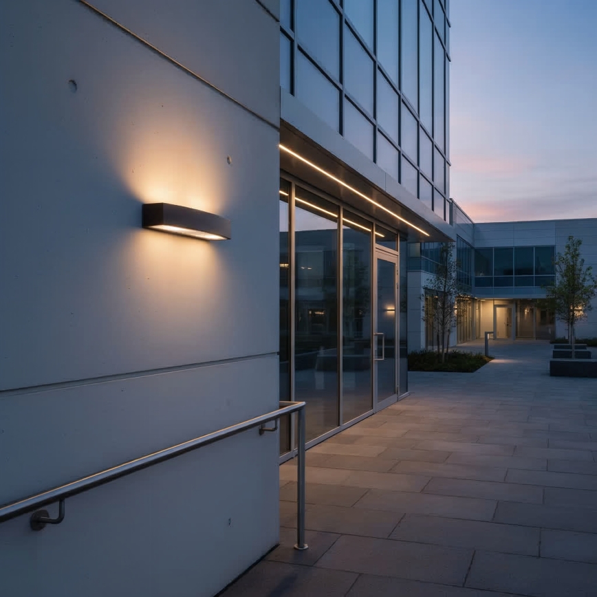 Ideal Lux - Wandlamp voor buiten ANDROMEDA 2xE27/60W/230V IP55 bruin